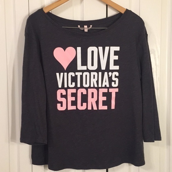 Victoria's Secret Tops - Victoria’s Secret charcoal grey 3/4 length…
